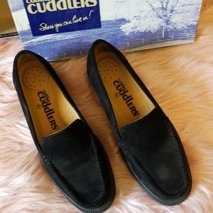 Cobbie Cuddlers Black Leather Loafers 6.5m